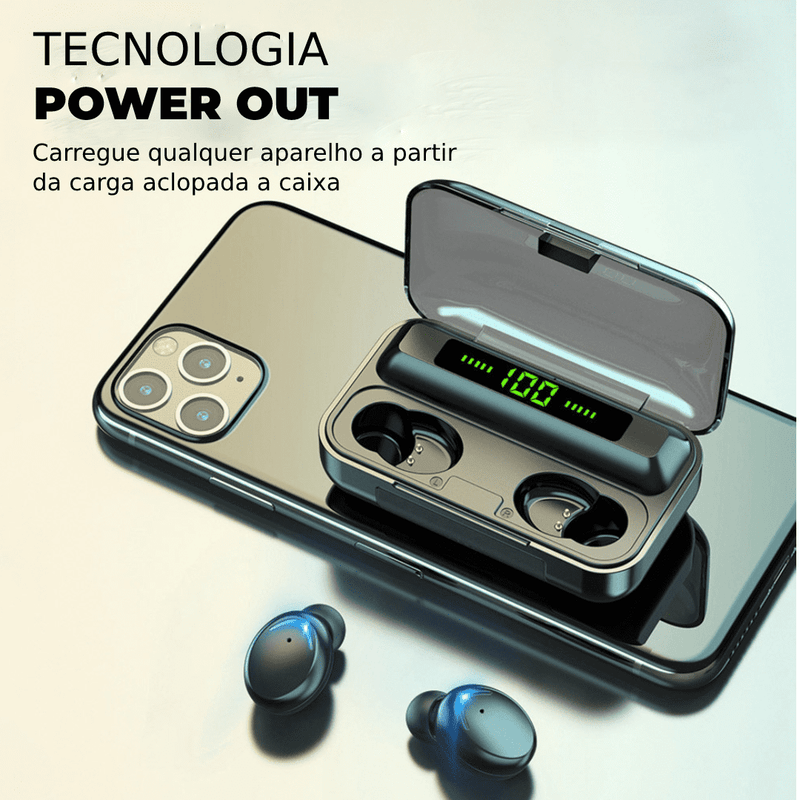Fone de Ouvido Bluetooth à Prova D'água Alfa Pods Pro