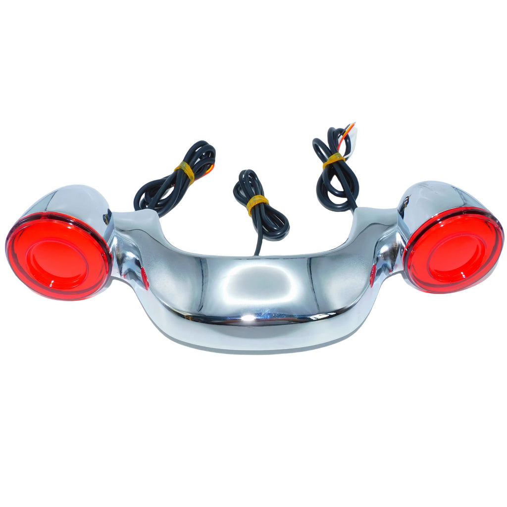Pisca e Lanterna Traseira em LED 4x1 para Motos Tourings
