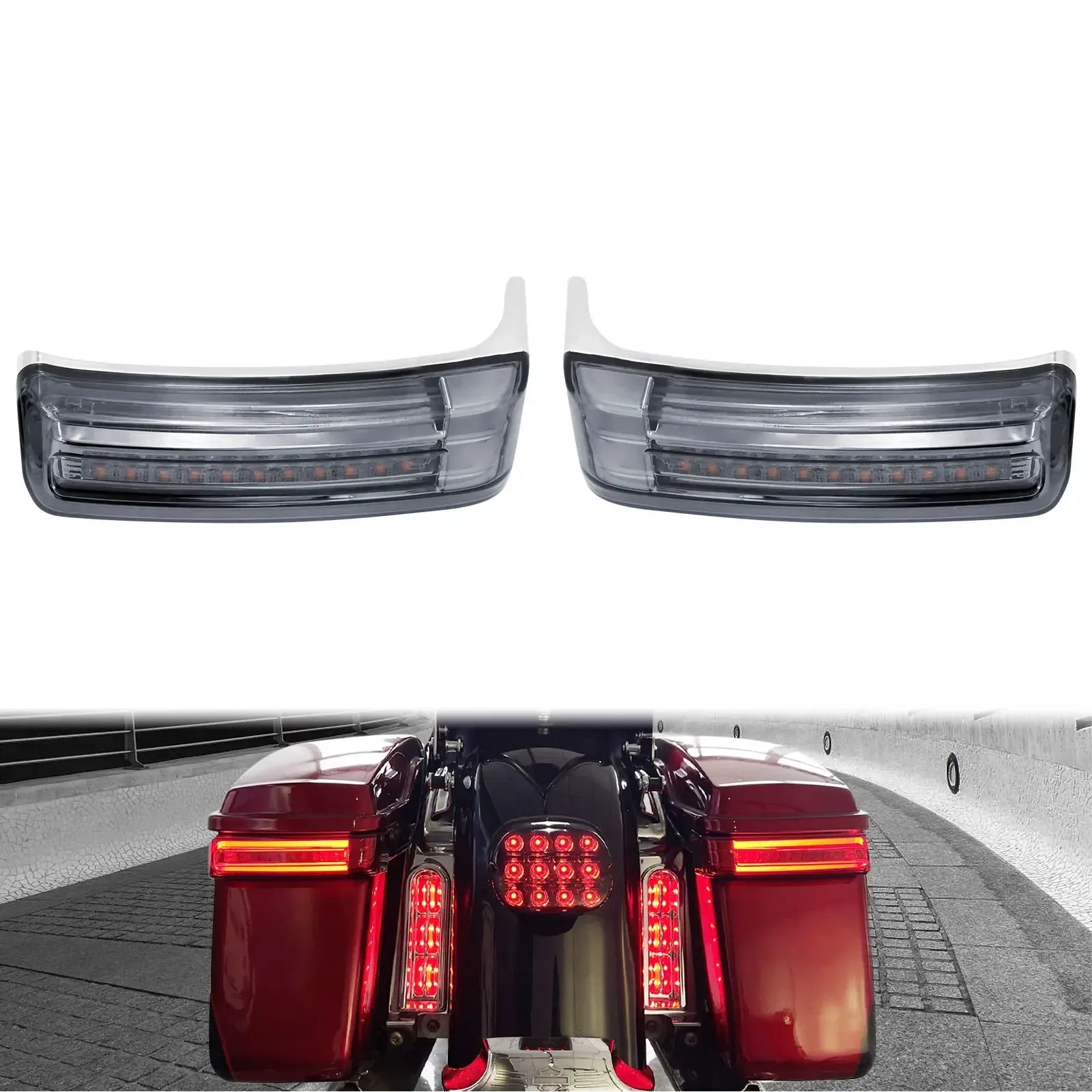 LED 3x1 das Malas Laterais Touring 1997 até 2013