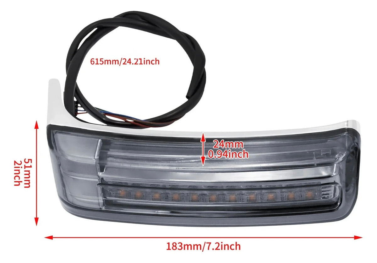 LED 3x1 das Malas Laterais Touring 1997 até 2013
