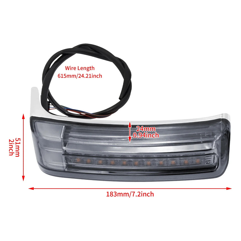 LED 3x1 das Malas Laterais Harley Touring