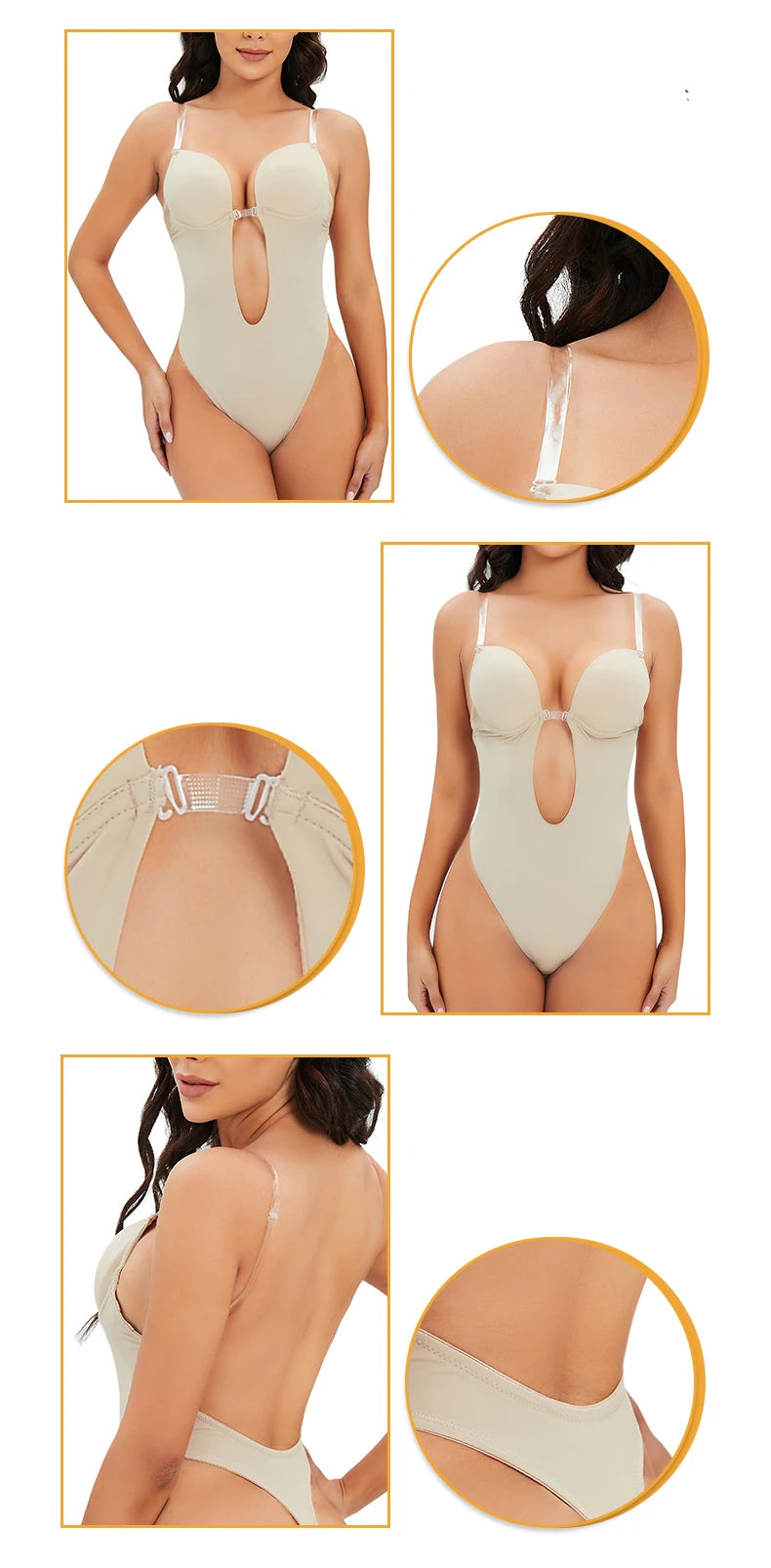 Body Shaper Low Decote em V Sexy