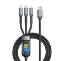 Super Cabo Carregamento Rápido 100w 3x1 USB