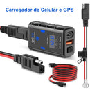Carregador Rápido de Celular e Outros USB ou USB-C a Prova D'Água