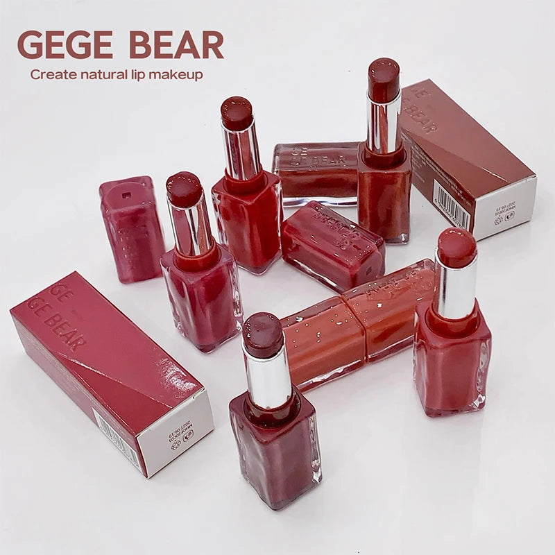 Batom Gege Bear Mirror Gloss – Acabamento Efeito Água