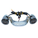 Pisca e Lanterna Traseira em LED 4x1 para Motos Tourings