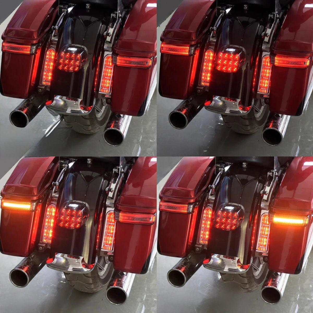 LED 3x1 das Malas Laterais Touring 1997 até 2013