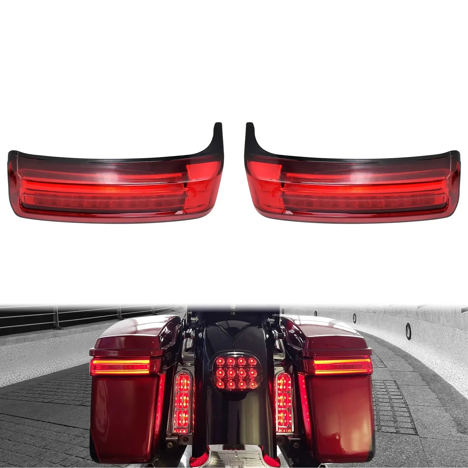 LED 3x1 das Malas Laterais Touring 1997 até 2013