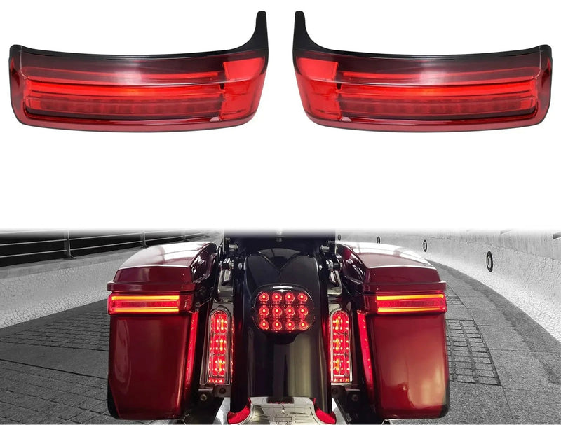 LED 3x1 das Malas Laterais Harley Touring 1997 até 2013