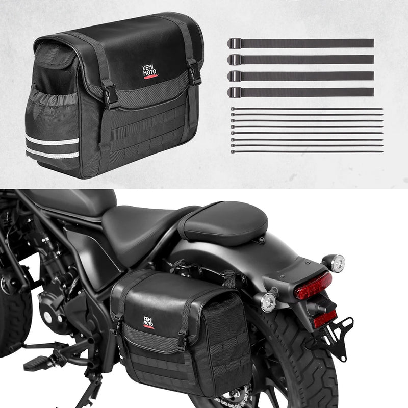 Malas Laterais pata Todas as Motos, 8L 12L 15L Saddlebag