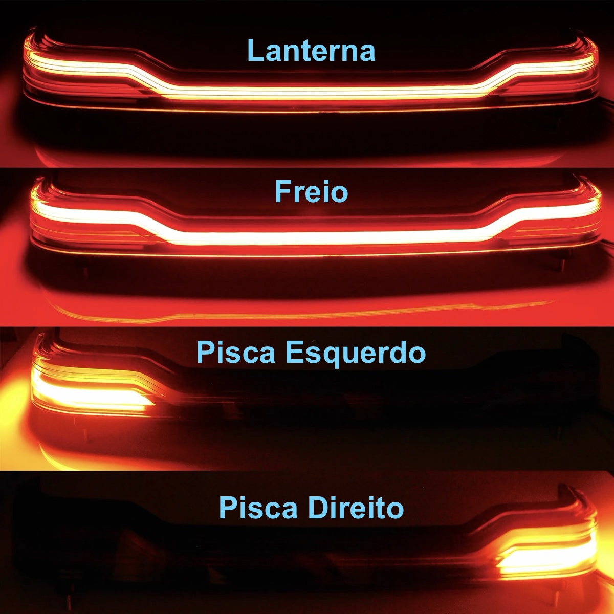 LED TourPak Para Tourings 2014 Acima