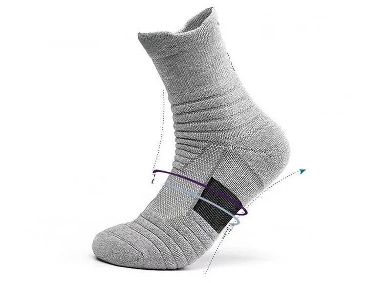 3 Pares de Meias Sport Compressivas Confort Plus