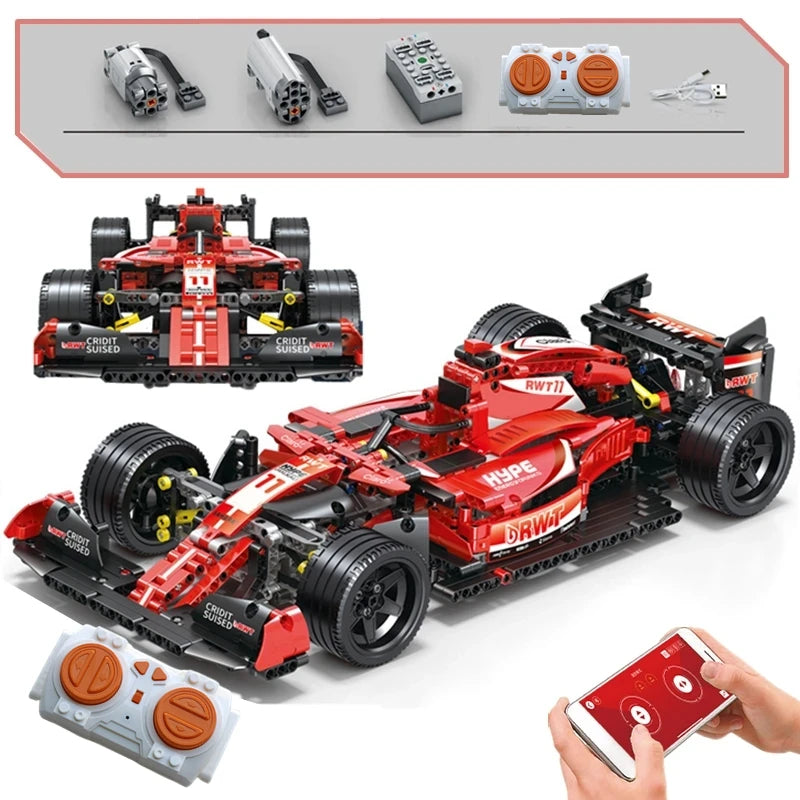 F1 Blocos Racing 1.280 Peças Controle Remoto 47 cm