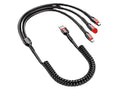 Cabo 3x1 de Alta Potencia 2 USB-C 1-USB Iphone Sanssung