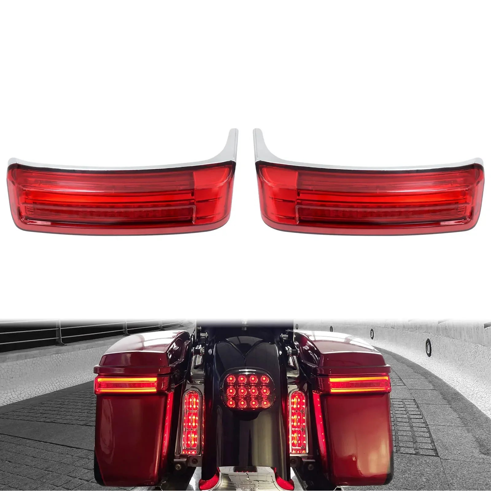 LED 3x1 das Malas Laterais Touring 1997 até 2013