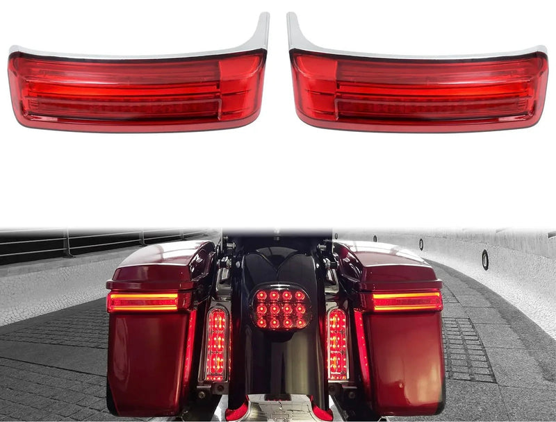LED 3x1 das Malas Laterais Harley Touring 1997 até 2013
