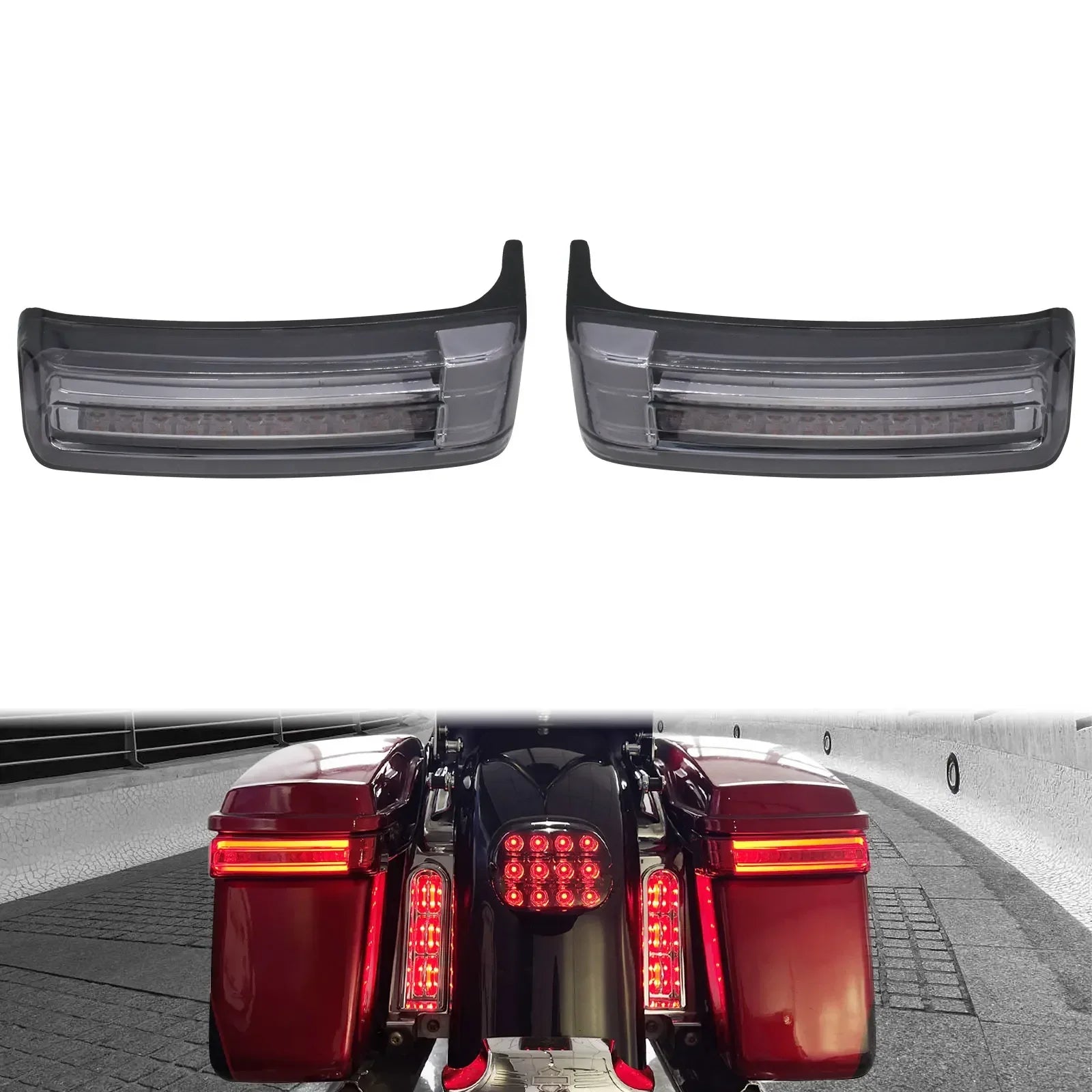 LED 3x1 das Malas Laterais Touring 1997 até 2013