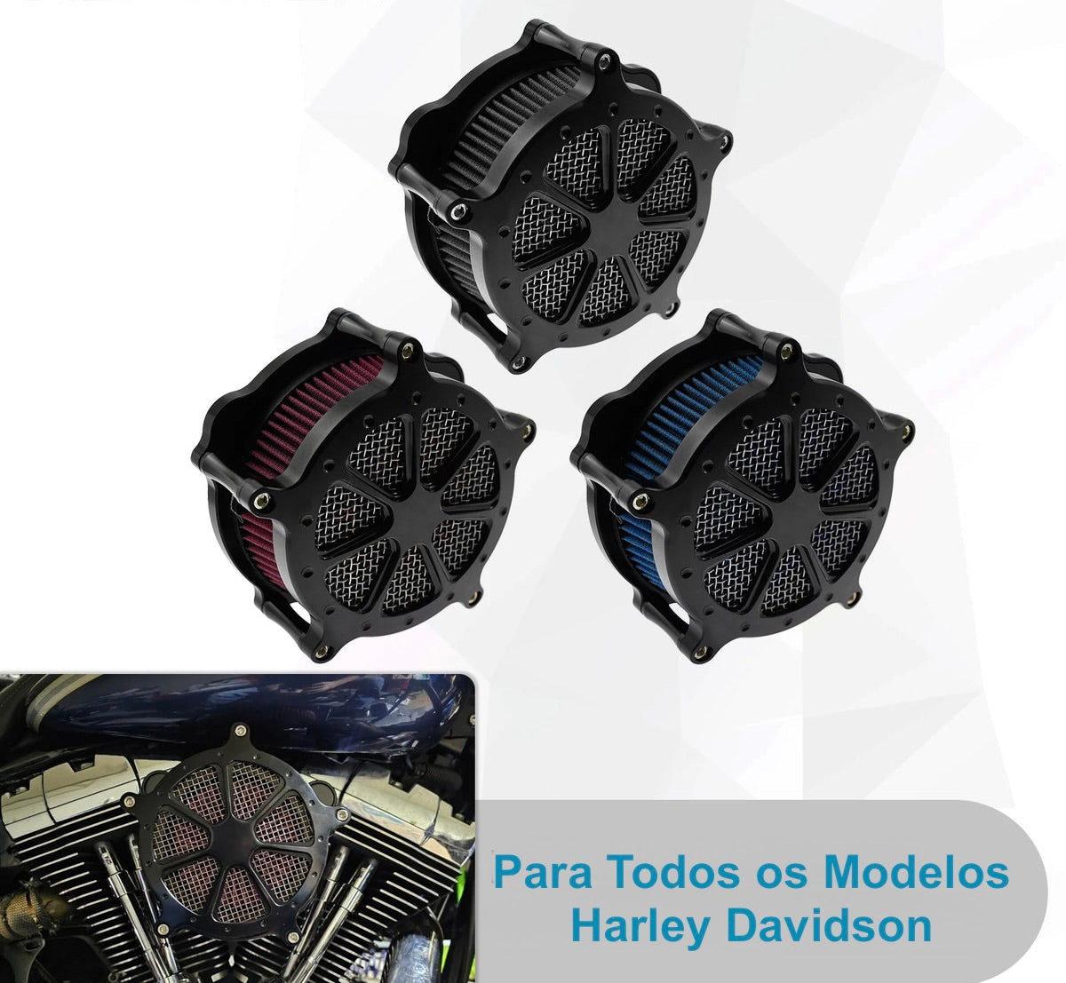Filtro de Ar Esportivo Para Todas as Motos