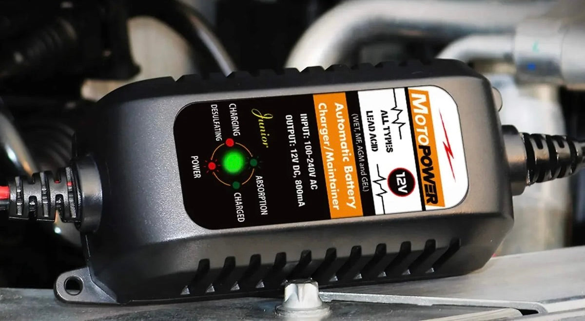 Carregador de Bateria12V 800mA Automático e Inteligente