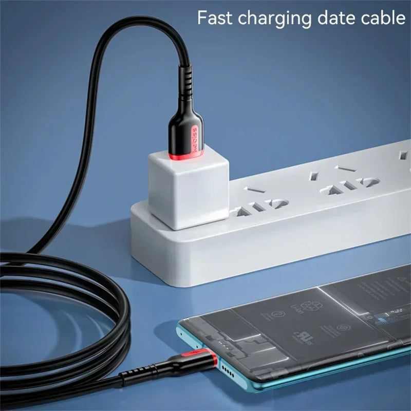 Cabo 3x1 de Alta Potencia 2 USB-C 1-USB Iphone Sanssung